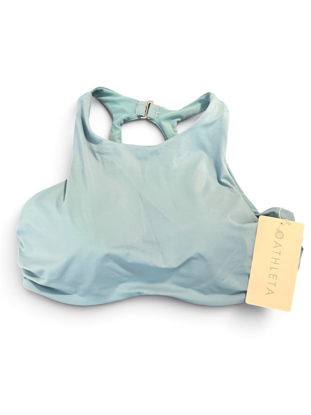 Athleta Women's High-Neck Sports Bra Bikini Top - Teal